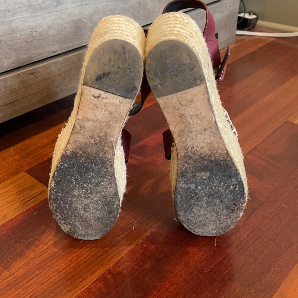 Celine platform espadrille sandal wedges - Picture 5 of 6